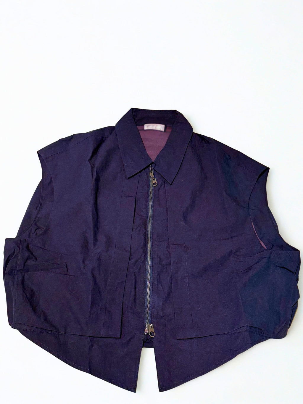 Navy sleeveless utility set by Chez Neeba, vest and shorts, limited edition Dubai women’s fashion.