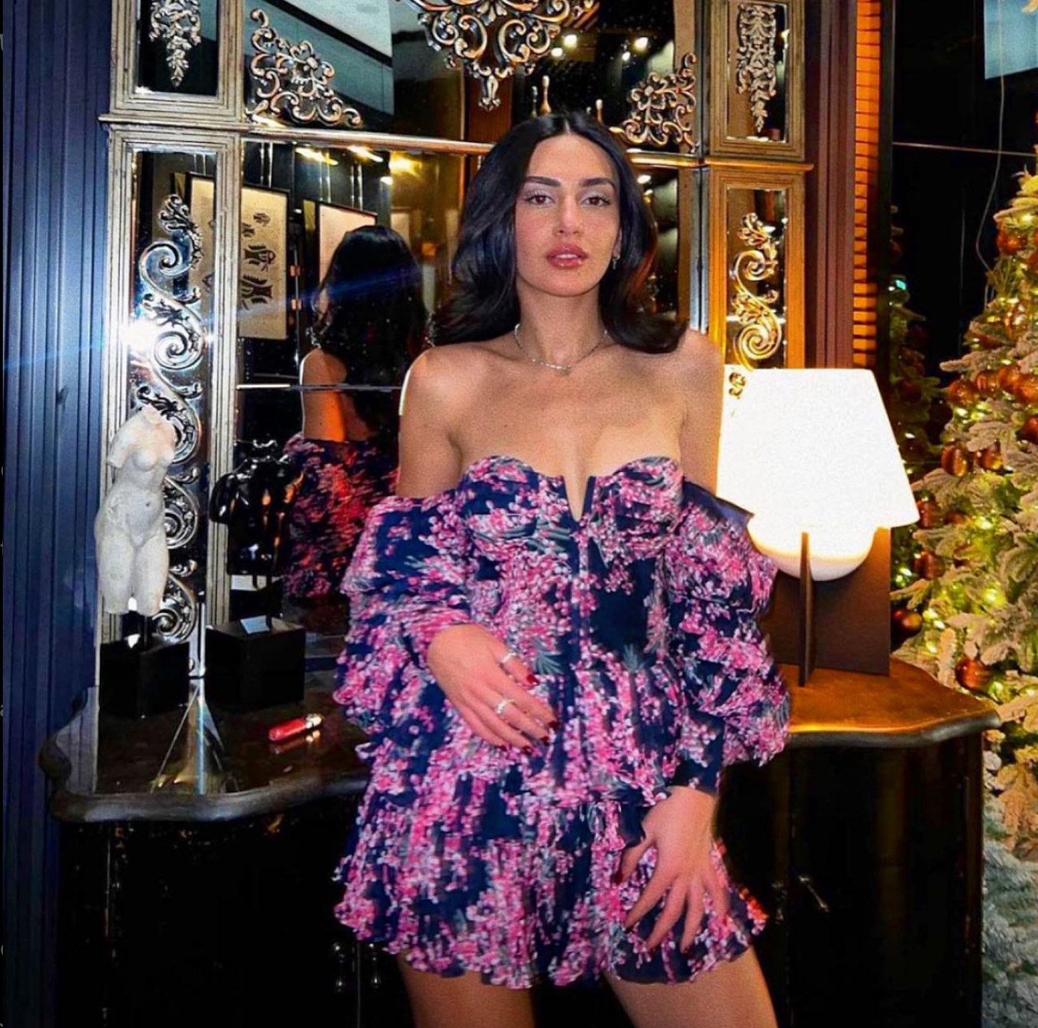 Floral Ruffled Dress
