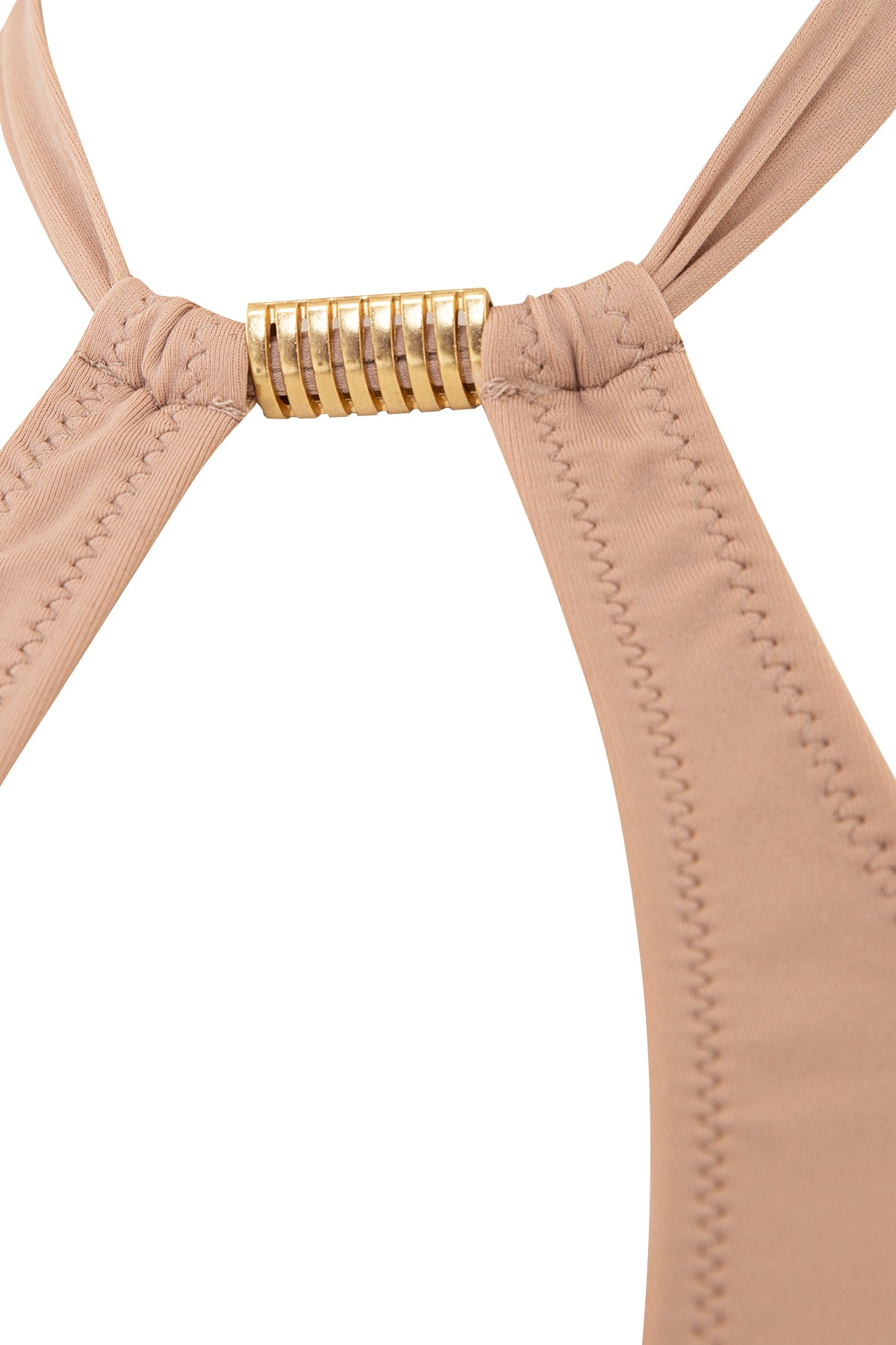 Nude Neck Halter Bikini