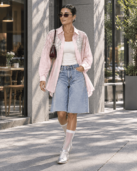 Blush Cascade Shirt - Chez Neeba