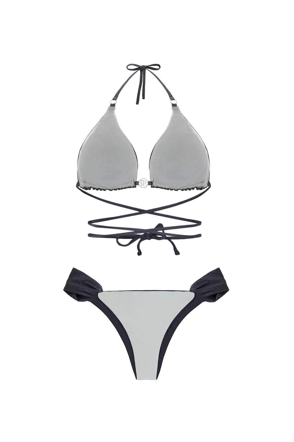 Double Faced Silver/ Gray Bikini