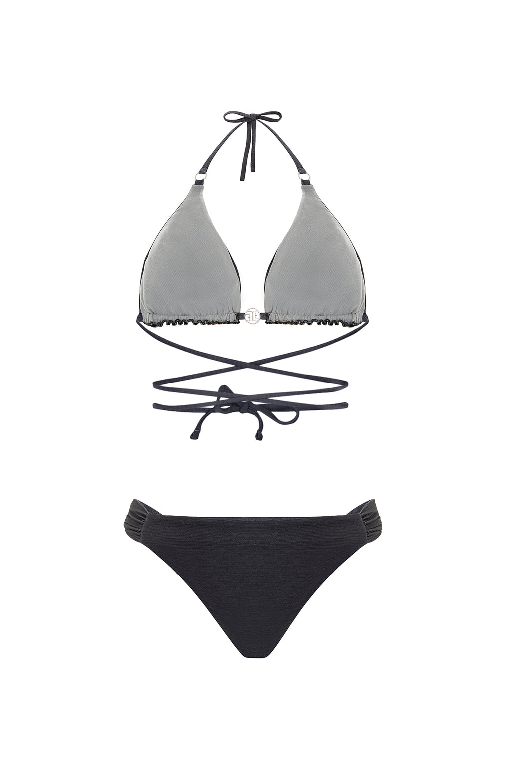 Double Faced Silver/ Gray Bikini