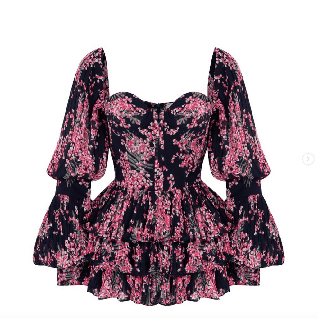 Floral Ruffled Dress - Chez Neeba