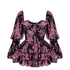Floral Ruffled Dress - Chez Neeba