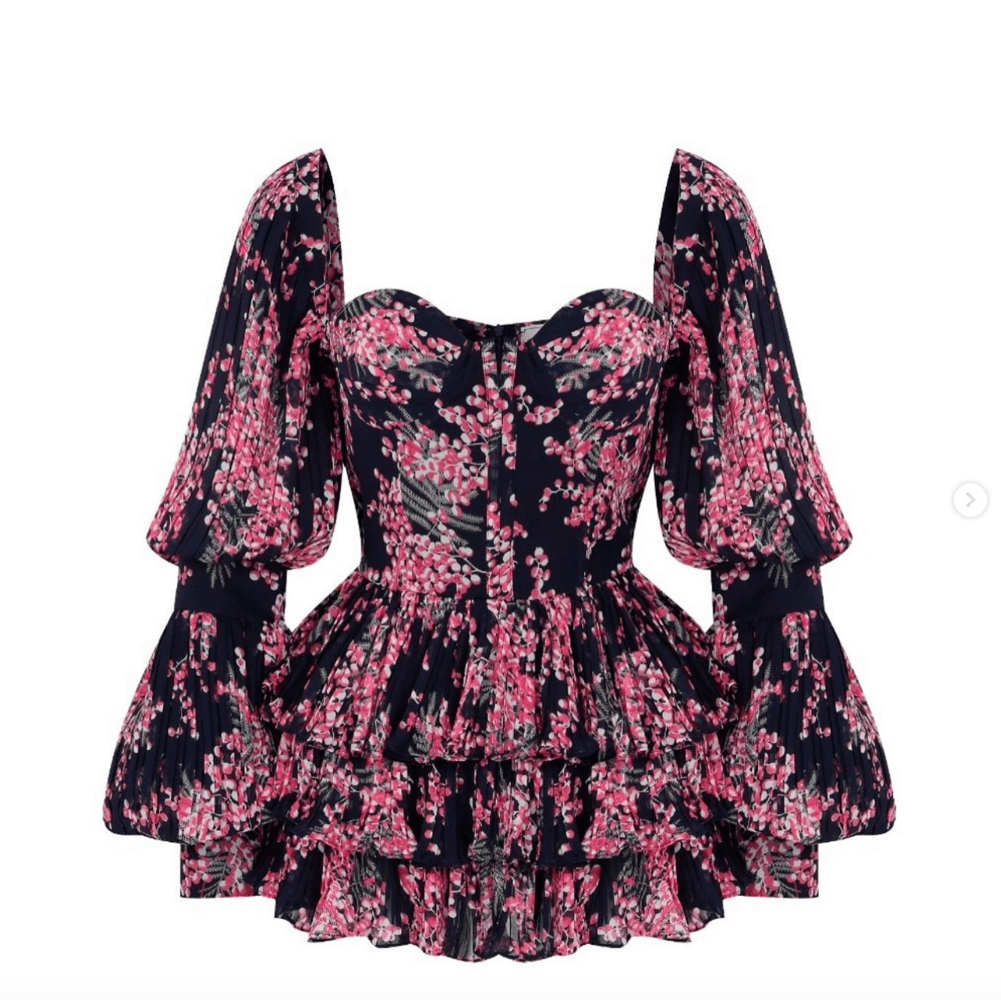Floral Ruffled Dress - Chez Neeba