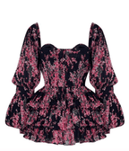 Floral Ruffled Dress - Chez Neeba