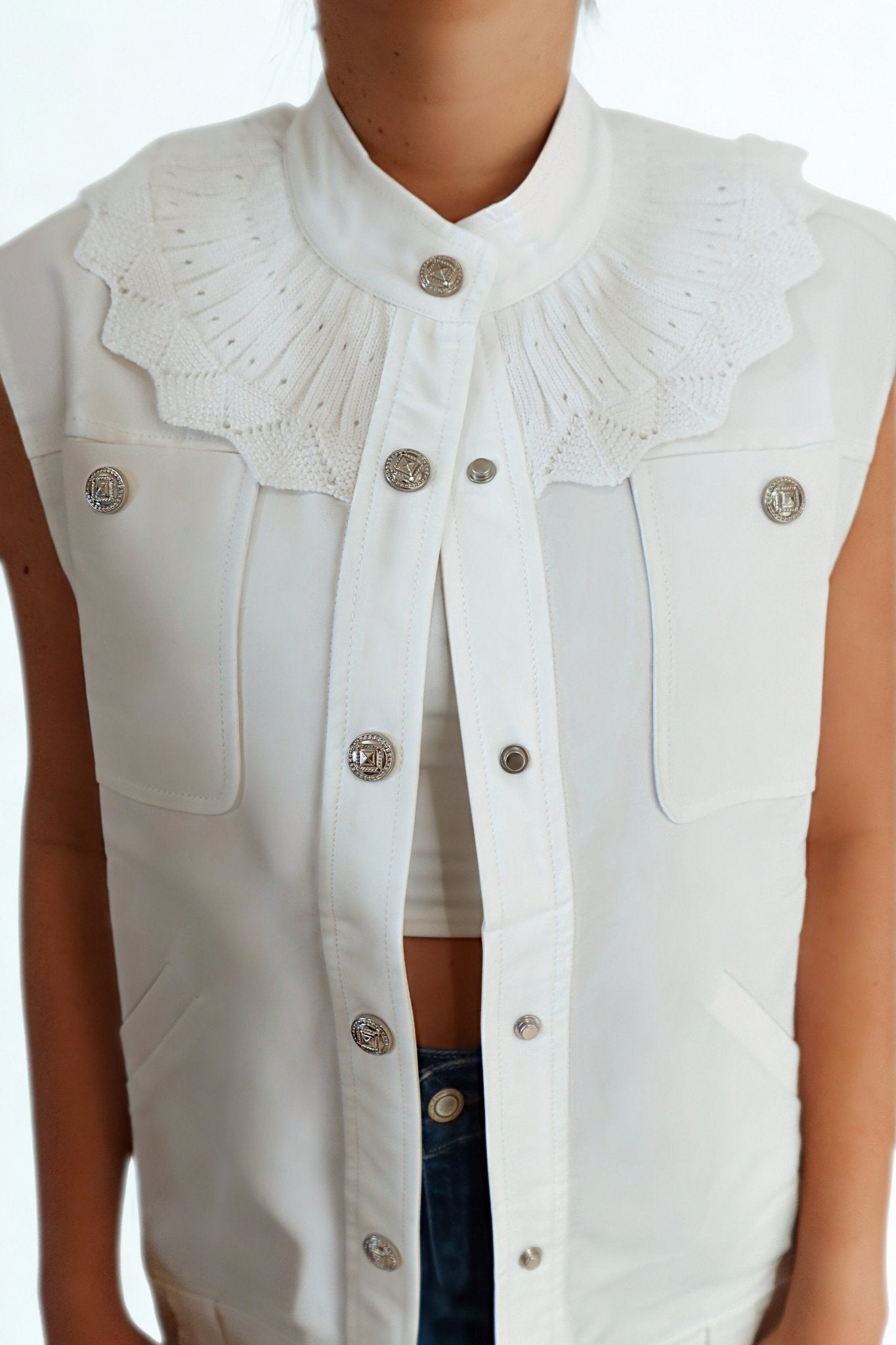 Laced Authority Vest - Chez Neeba