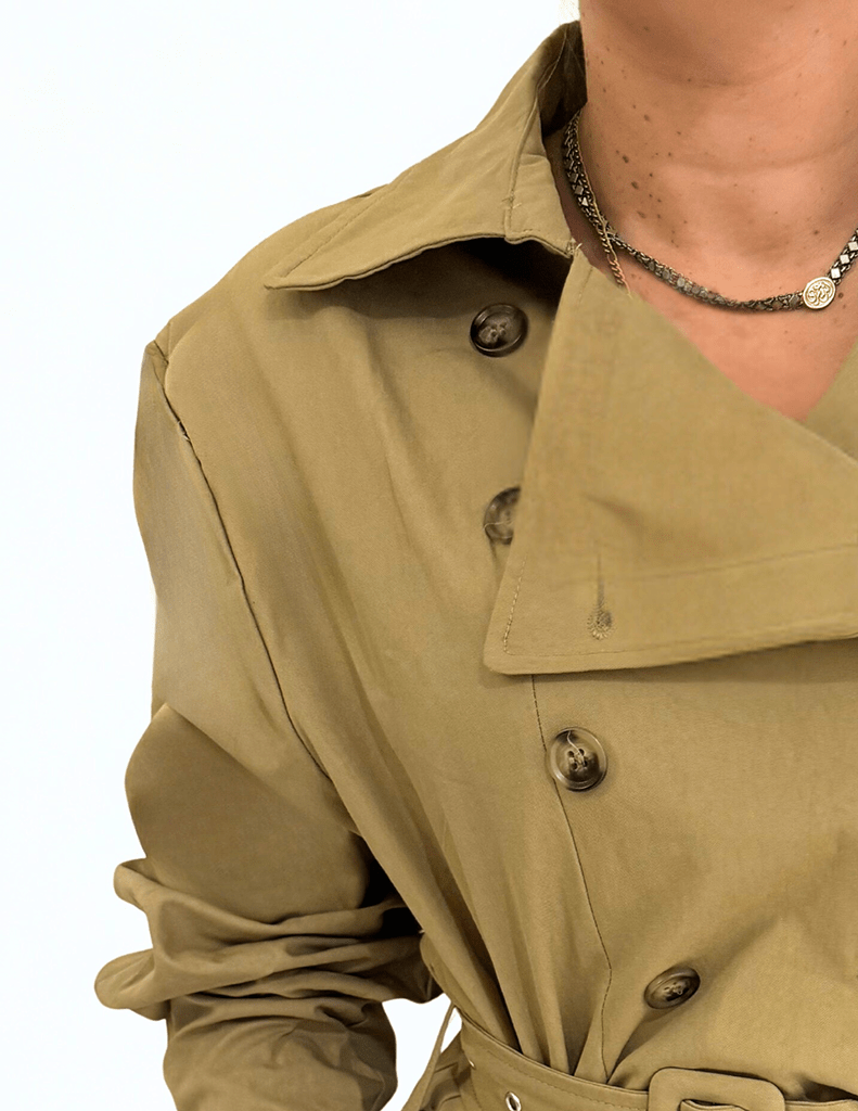 Sahara Trench Romper - Chez Neeba